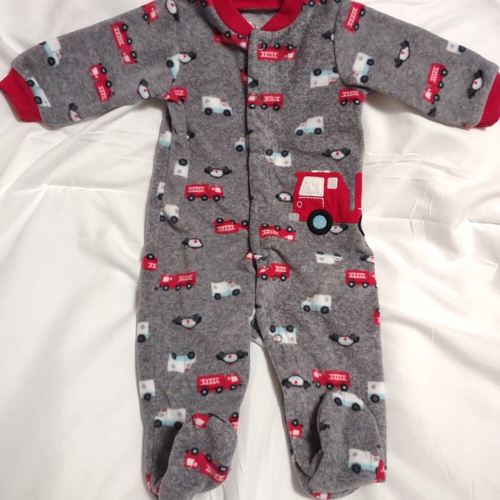 Boys' Fleece Fire Truck Sleeper